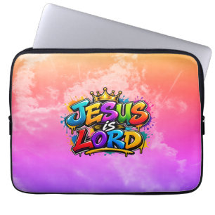 Jesus is Lord Laptop Sleeve
