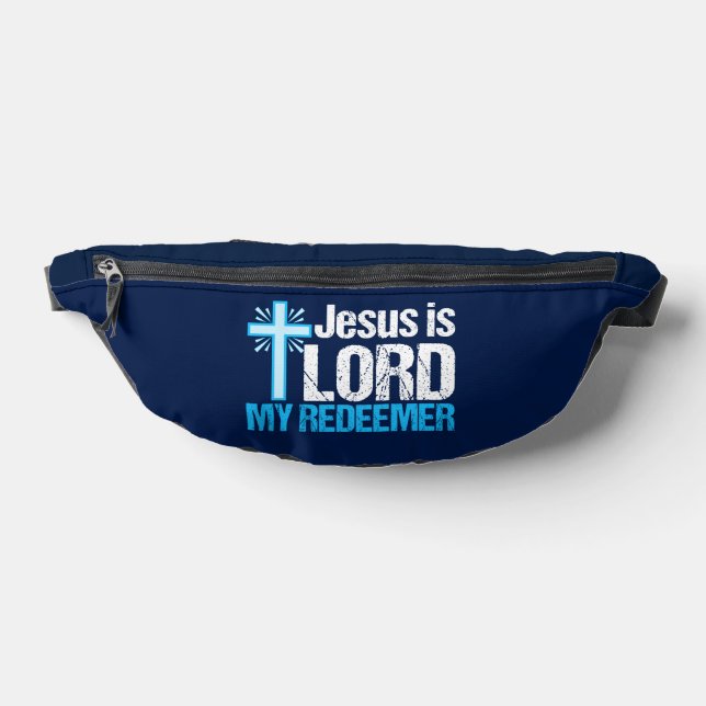 Jesus is Lord My Redeemer Christian Cross Church Fanny Pack (Lay Down)