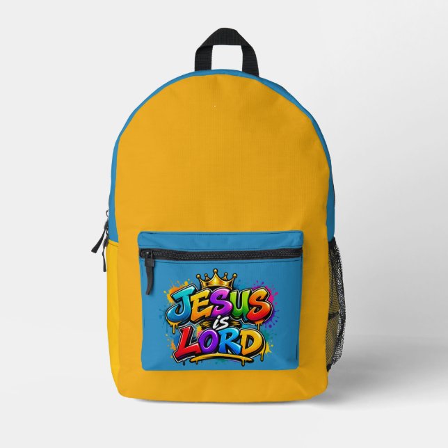 Jesus is Lord Printed Backpack (Front)
