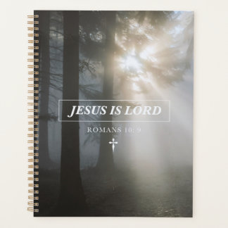 Jesus Is LORD Romans 10: 9 Christian Bible Verse Planner