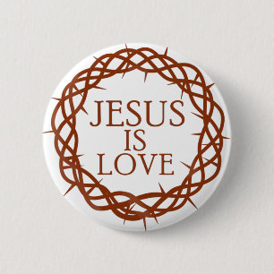 Jesus is Love 2 Inch Round Button