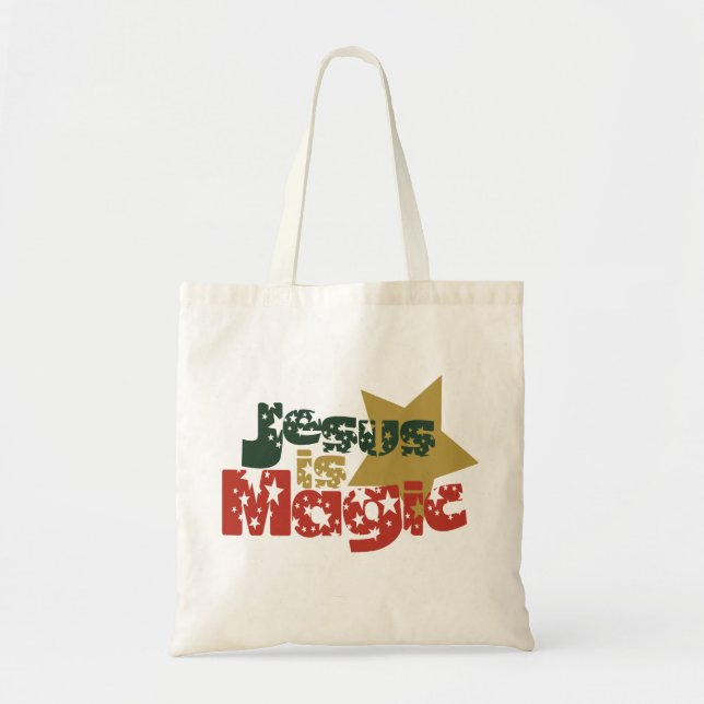 Jesus is Magic Tote Bag (Front)