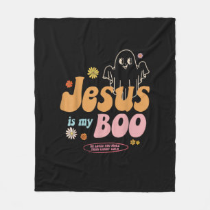 Jesus Is My Boo He Loves You More Playful Faith St Fleece Blanket