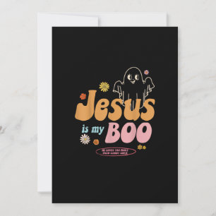 Jesus Is My Boo He Loves You More Playful Faith St Holiday Card