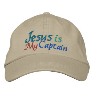 Jesus Is My Captain by SRF Embroidered Hat