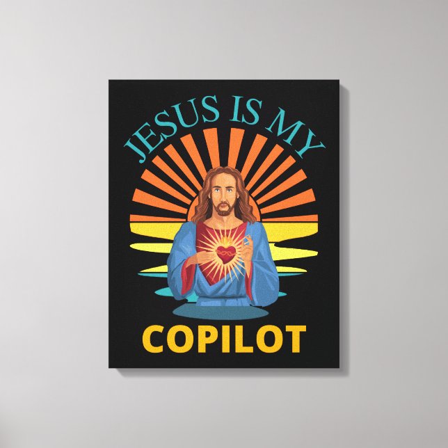 JESUS IS MY COPILOT CANVAS PRINT (Front)