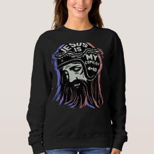 Jesus Is My Copilot Religious Christian Jesus Frie Sweatshirt