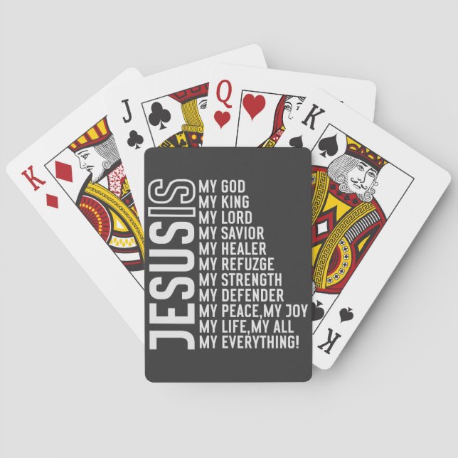 Jesus Is My ... Everything Playing Cards (Back)