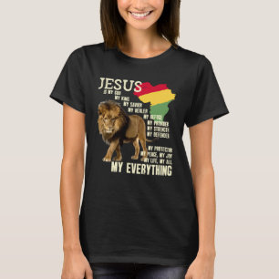 Jesus Is My God My King Black History Month BLM Me T-Shirt