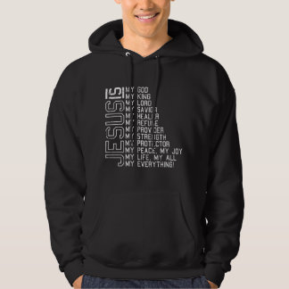 Jesus Is My God My King My Lord Christmas Religiou Hoodie