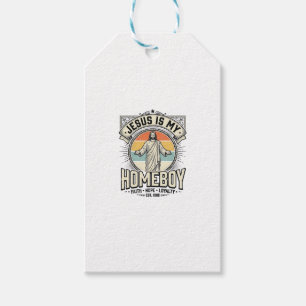 Jesus Is My Homeboy Vintage Religious Shirt Gift Tags