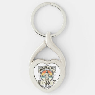 Jesus Is My Homeboy Vintage Religious Shirt Keychain