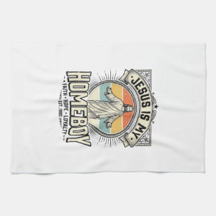 Jesus Is My Homeboy Vintage Religious Shirt Kitchen Towel