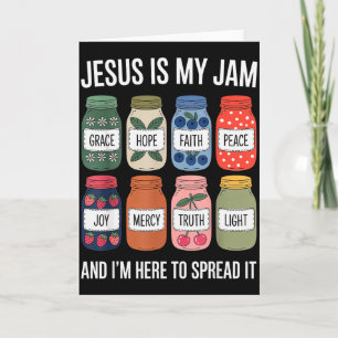 Jesus Is My Jam And Im Here To Spread Christian Bi Card