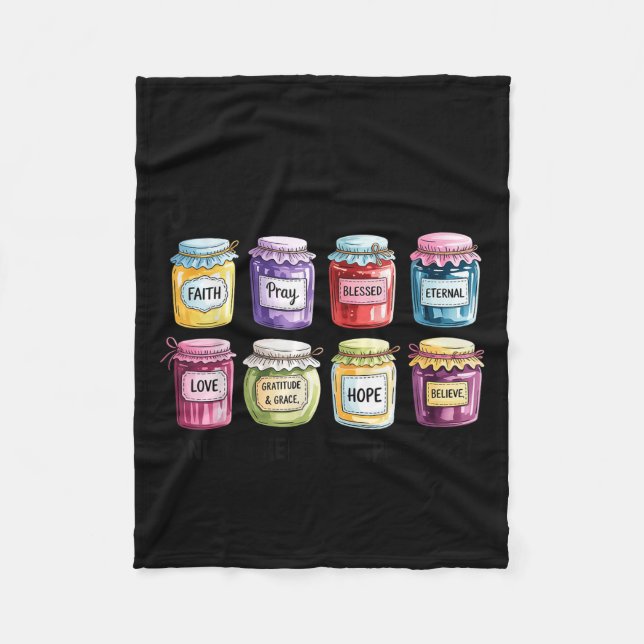 Jesus Is My Jam And Im Here To Spread Christian Bi Fleece Blanket (Front)