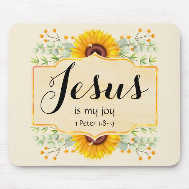 Jesus is my Joy Mouse Pad (Front)