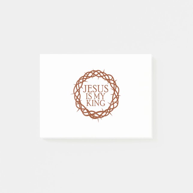 Jesus is My King Post-it Notes (Front)