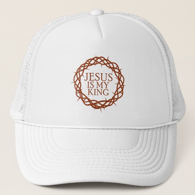Jesus is My King Trucker Hat (Front)