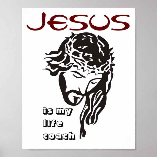 Jesus Is My Life Coach Poster (Front)