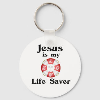 Jesus is my life saver keychain