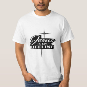 Jesus Is My Lifeline Christian Faith Graphic T-Shirt