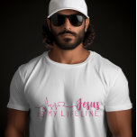 JESUS IS MY LIFELINE T-SHIRT<br><div class="desc">Simple, stylish christian T-shirt JESUS IS MY LIFELINE WITH HEART SHAPE, in mixed calligraphy & minimalist typography in red & black. This trendy, modern faith design is the perfect gift and fashion statement. #christian #religion #scripture #faith #bible #jesus</div>