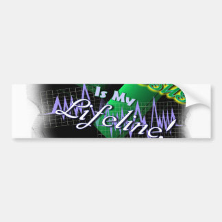 Jesus is my lifeline!-use bumper sticker