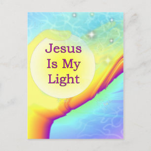 Jesus Is My Light Postcard