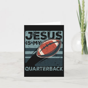 Jesus Is My Quarterback Christian Football Ball Sp Card