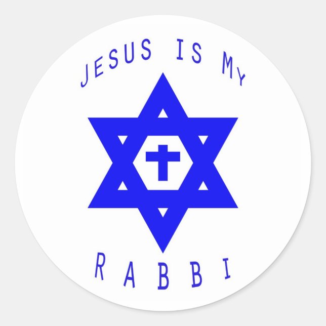 Jesus is my Rabbi Sticker (Front)