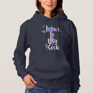 Jesus is my rock & that's how I roll hoodie