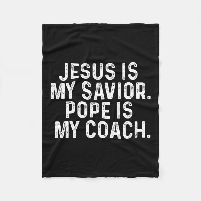 Jesus Is My Savior2  Fleece Blanket (Front)