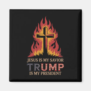 Jesus Is My Savior Trump My President Biblical Con Magnet