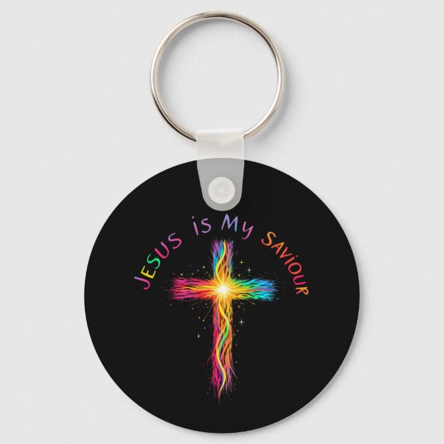 Jesus Is My Saviour A Faithful Reminder of Love Keychain (Front)