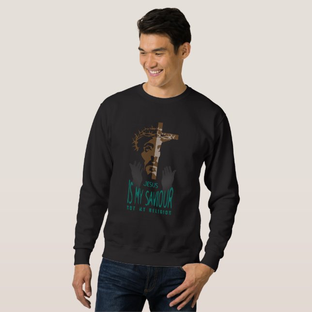 Jesus is My Saviour | Men's Sweatshirt (Front Full)