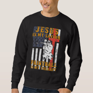 Jesus Is My Saviour Paintball Is My Therapy Hoodie
