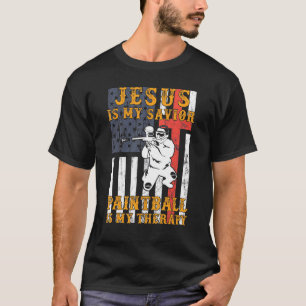Jesus Is My Saviour Paintball Is My Therapy Hoodie T-Shirt