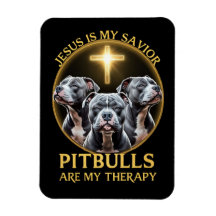 Jesus Is My Saviour Pitbulls Are My Therapy Funny