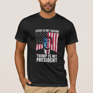 Jesus Is My Saviour Trump Is My President 2024 T-Shirt