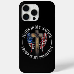 Jesus Is My Saviour Trump Is My President 2024 USA iPhone 15 Pro Max Case