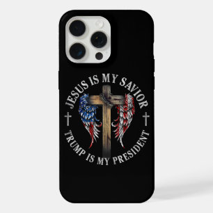 Jesus Is My Saviour Trump Is My President 2024 USA iPhone 15 Pro Max Case