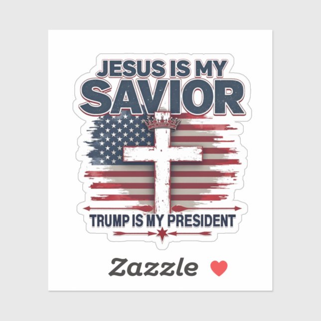 Jesus is My Saviour Trump is My President Funny  (Sheet)