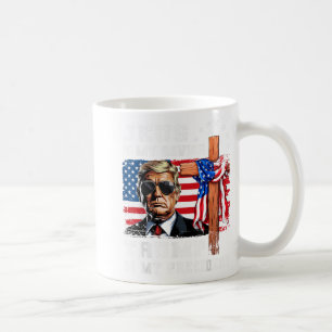 Jesus Is My Saviour Trump Is My President Usa Flag Coffee Mug