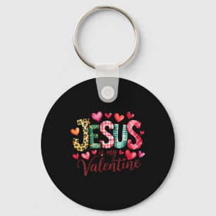 Jesus Is My Valentine Christian Religious Heart Gi Keychain