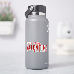 Jesus Is My Valentine Christian Typography Red