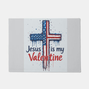 Jesus is my Valentine  Doormat