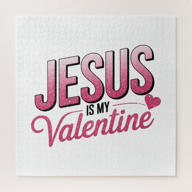 Jesus Is My Valentine Jigsaw Puzzle (Vertical)