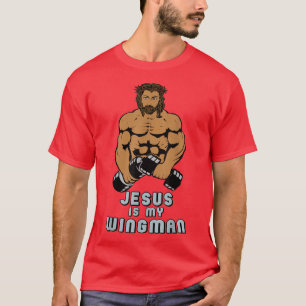 Jesus is My Wingman Workout Gym for Men Women Kid T-Shirt