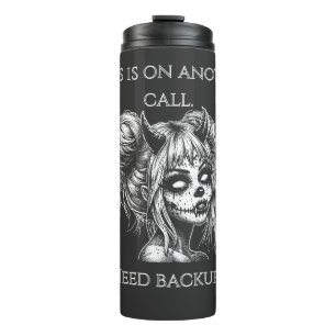 Jesus Is on Another Phone – Succubus Backup Thermal Tumbler