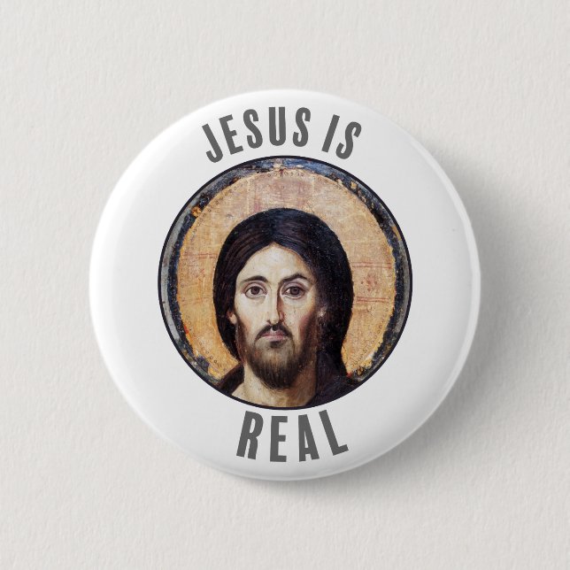 Jesus is Real 2 Inch Round Button (Front)